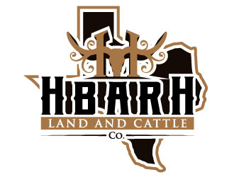 HbarH   Land and Cattle Co. logo design by iamjason