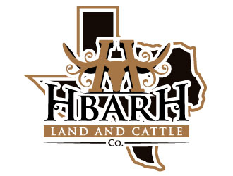 HbarH   Land and Cattle Co. logo design by iamjason