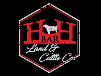 HbarH   Land and Cattle Co. logo design by bluespix