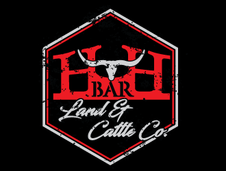 HbarH   Land and Cattle Co. logo design by bluespix