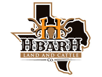 HbarH   Land and Cattle Co. logo design by iamjason