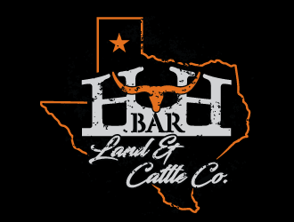 HbarH   Land and Cattle Co. logo design by bluespix