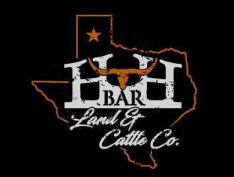 HbarH   Land and Cattle Co. logo design by bluespix