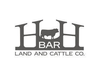 HbarH   Land and Cattle Co. logo design by keylogo