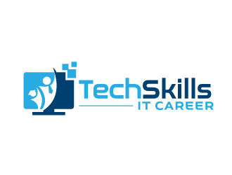 TechSkills IT Career logo design by jaize