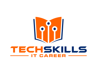 TechSkills IT Career logo design by lexipej