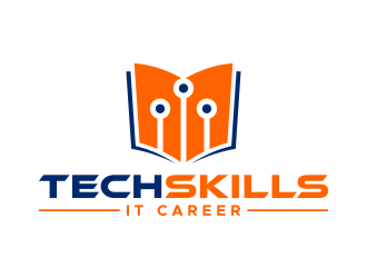 TechSkills IT Career logo design by lexipej