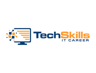 TechSkills IT Career logo design by Panara