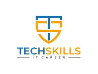 TechSkills IT Career logo design by mutafailan