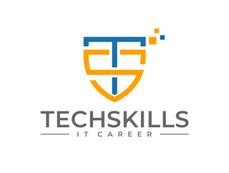 TechSkills IT Career logo design by mutafailan