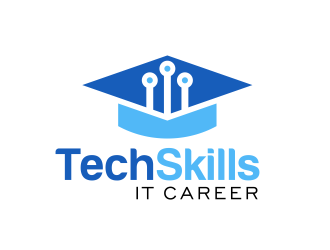 TechSkills IT Career logo design by serprimero