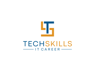 TechSkills IT Career logo design by ubai popi