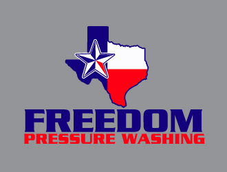 Freedom Pressure Washing logo design by ElonStark