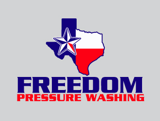 Freedom Pressure Washing logo design by ElonStark