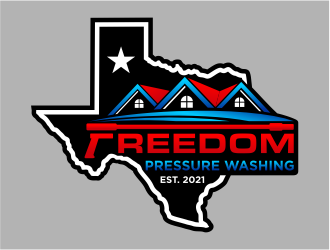 Freedom Pressure Washing logo design by cintoko