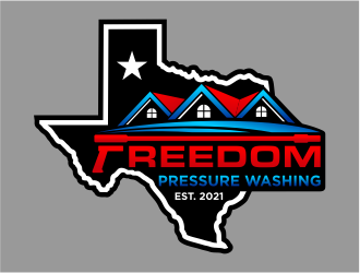 Freedom Pressure Washing logo design by cintoko