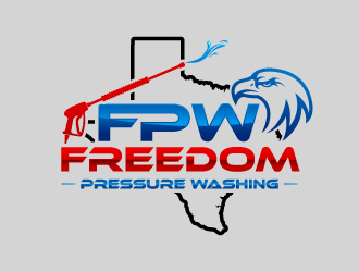 Freedom Pressure Washing logo design by uttam
