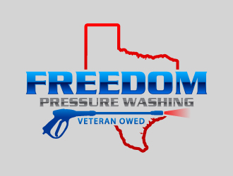 Freedom Pressure Washing logo design by uttam