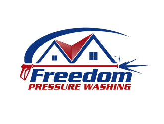 Freedom Pressure Washing logo design by ElonStark
