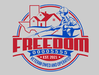 Freedom Pressure Washing logo design by DreamLogoDesign