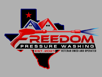 Freedom Pressure Washing logo design by DreamLogoDesign