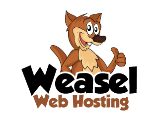 Weasel Web Hosting logo design by ElonStark