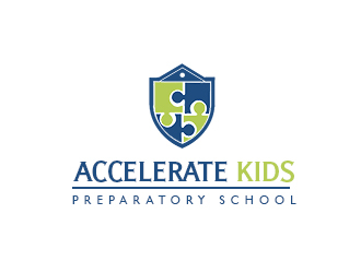 Accelerate Kids Preparatory School logo design by bougalla005