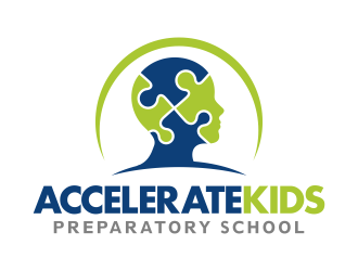 Accelerate Kids Preparatory School logo design by Panara