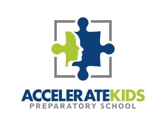 Accelerate Kids Preparatory School logo design by Panara