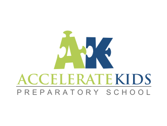 Accelerate Kids Preparatory School logo design by coco
