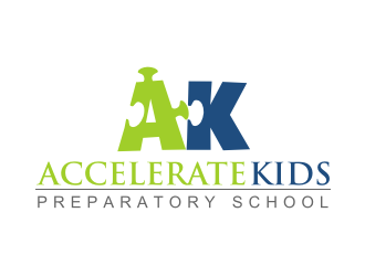 Accelerate Kids Preparatory School logo design by coco