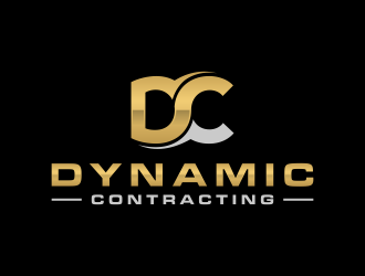 Dynamic Contracting logo design by BlessedArt