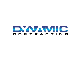 Dynamic Contracting logo design by BlessedArt