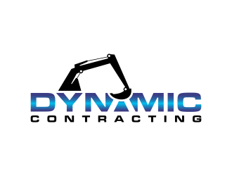 Dynamic Contracting logo design by BlessedArt