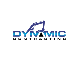 Dynamic Contracting logo design by BlessedArt