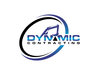Dynamic Contracting logo design by BlessedArt