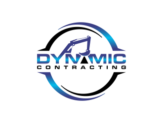 Dynamic Contracting logo design by BlessedArt