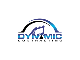Dynamic Contracting logo design by BlessedArt