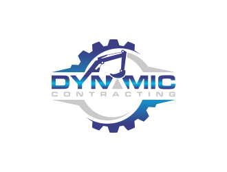 Dynamic Contracting logo design by BlessedArt