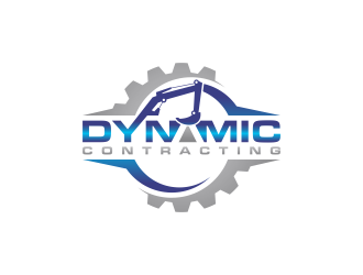 Dynamic Contracting logo design by BlessedArt