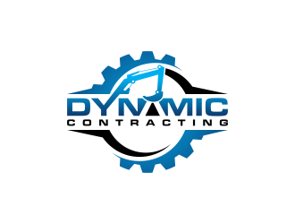 Dynamic Contracting logo design by BlessedArt