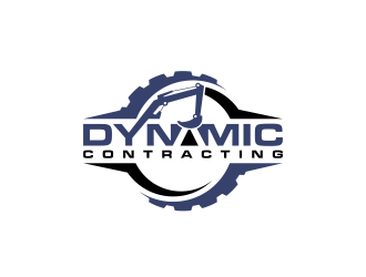 Dynamic Contracting logo design by BlessedArt
