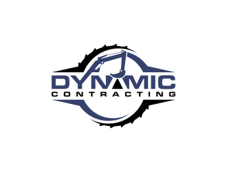 Dynamic Contracting logo design by BlessedArt