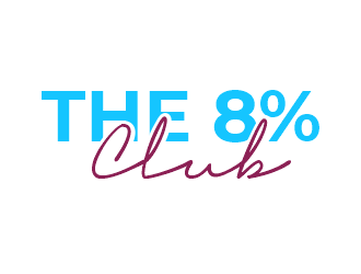 tHE 8% CLUB logo design by Girly
