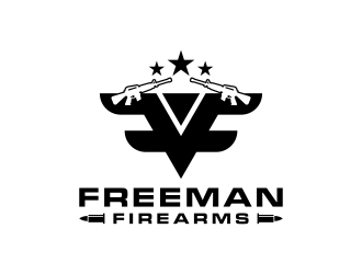 Freeman Firearms logo design by BlessedArt
