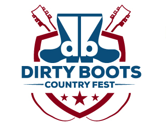 Dirty Boots Country Fest logo design by Suvendu