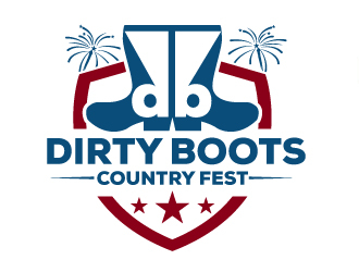 Dirty Boots Country Fest logo design by Suvendu