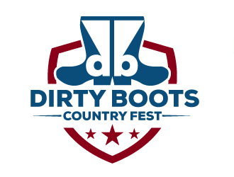 Dirty Boots Country Fest logo design by Suvendu