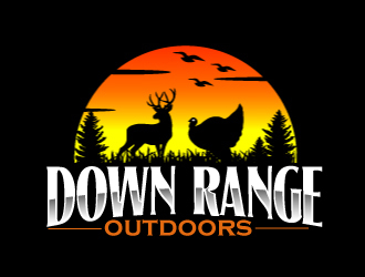 Down Range Outdoors logo design by ElonStark