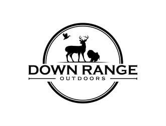 Down Range Outdoors logo design by evdesign